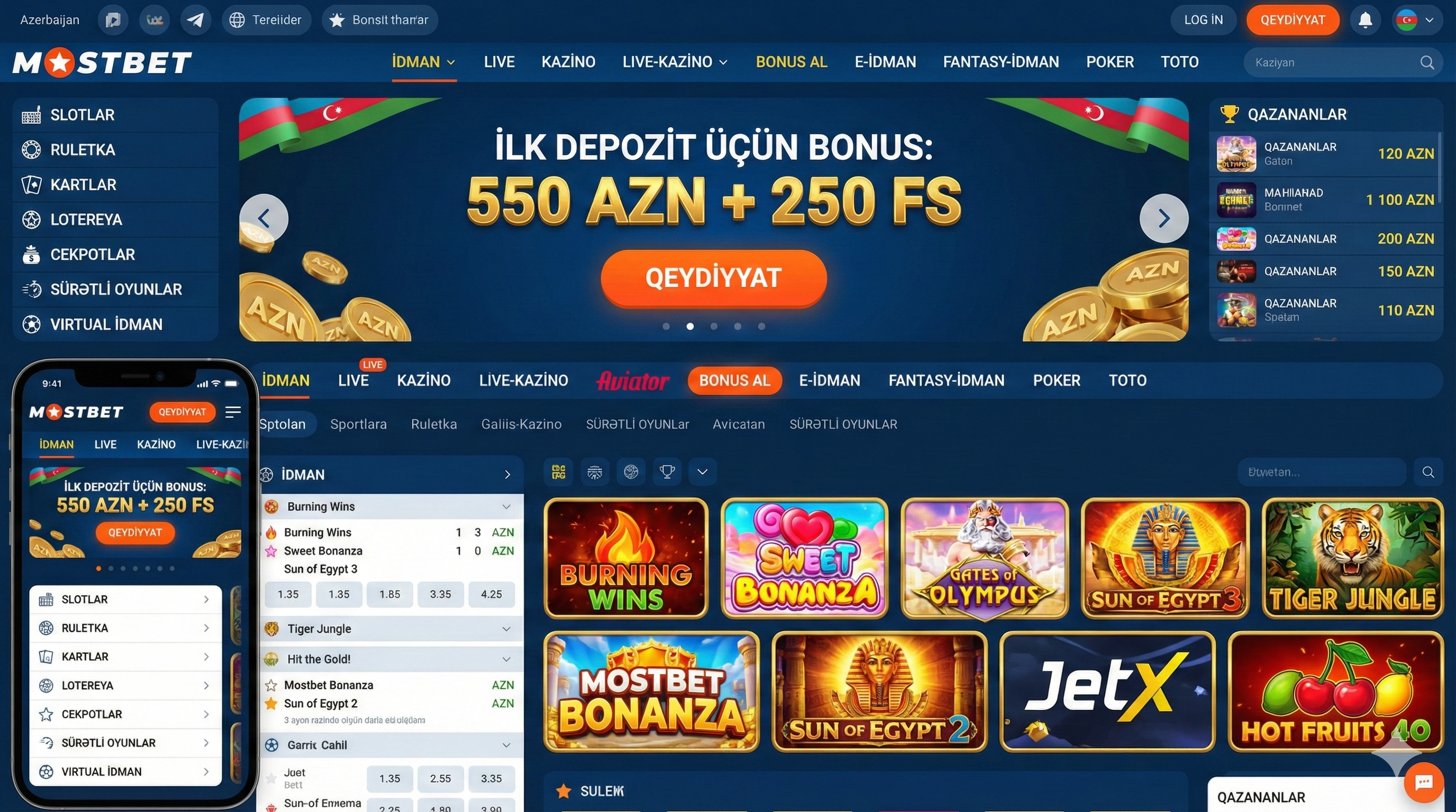 Mostbet Azərbaycan - Rəsmi kazino və idman mərcləri platforması